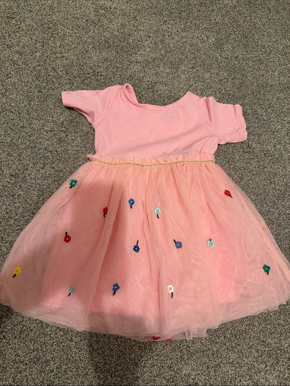 Hanna Andersson Pink Tulle Floral Dress - Picture 2 of 2